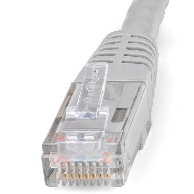 StarTech.com 1ft CAT6 Ethernet Cable - Gray Molded Gigabit - 100W PoE UTP 650MHz - Category 6 Patch Cord UL Certified Wiring/TIA