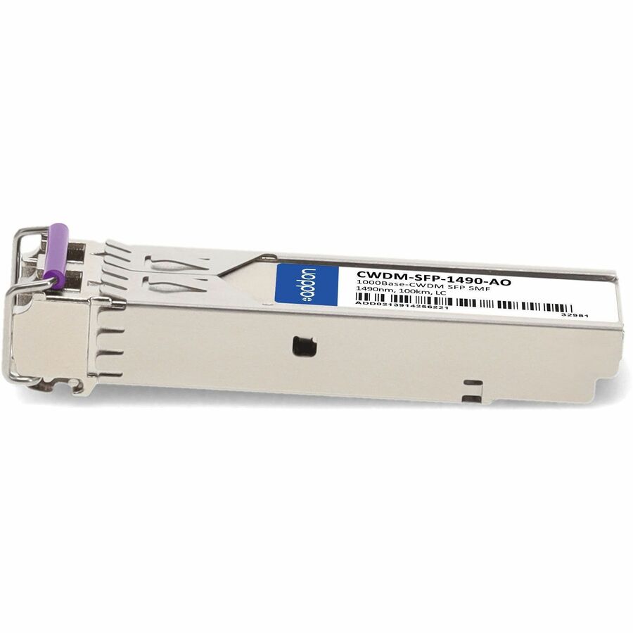 AddOn Cisco CWDM-SFP-1490 Compatible TAA Compliant 1000Base-CWDM SFP Transceiver (SMF, 1490nm, 100km, LC)
