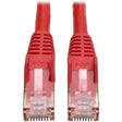 Tripp Lite by Eaton Cat6 Gigabit Snagless Molded (UTP) Ethernet Cable (RJ45 M/M) PoE Red 10 ft. (3.05 m)