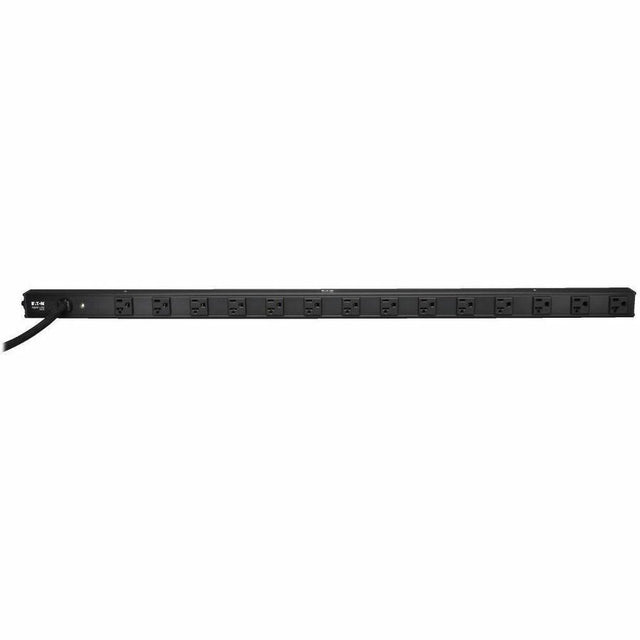 Eaton Tripp Lite Series 1.9kW Single-Phase 120V Basic PDU, 14 NEMA 5-15/20R Outlets, NEMA L5-20P Input with 5-20P Adapter, 15 ft. (4.57 m) Cord, 0U Vertical