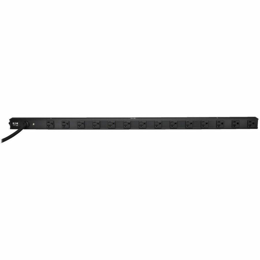 Eaton Tripp Lite Series 1.9kW Single-Phase 120V Basic PDU, 14 NEMA 5-15/20R Outlets, NEMA L5-20P Input with 5-20P Adapter, 15 ft. (4.57 m) Cord, 0U Vertical