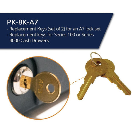 A7 KEYS SERIES 100 OR 4000