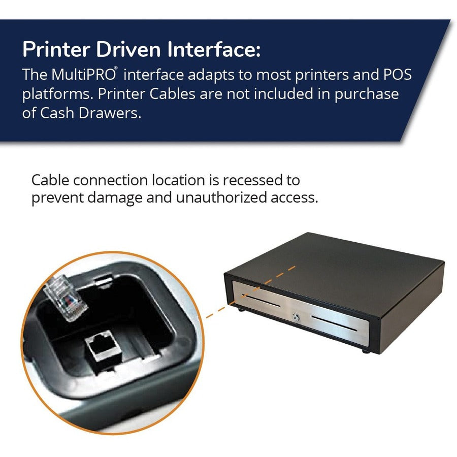 apg&reg;Standard- Duty Point of Sale Cash Drawer | Vasario Series VBS320-BL1915