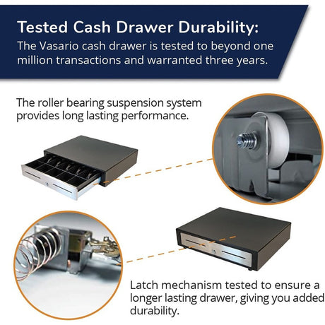 apg&reg;Standard- Duty Point of Sale Cash Drawer | Vasario Series VBS320-BL1915