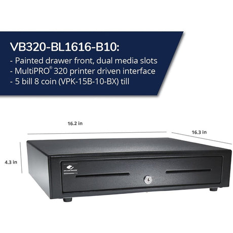 VASARIO DRAWER 16X16 BLK 24V