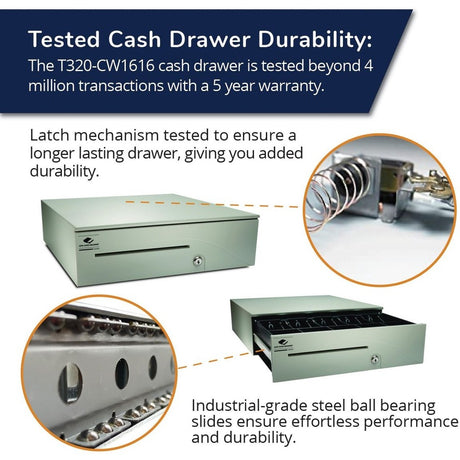 S100 DRAWER 16X16 WHITE