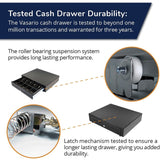 VASARIO DRAWER 19X15 BLK 24V