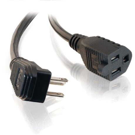 C2G 3ft 18 AWG Flat Plug Power Strip Plus (NEMA 5-15P to NEMA 5-15R)
