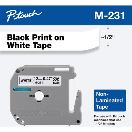 P-touch P-touch Nonlaminated M Series Tape Cartridge