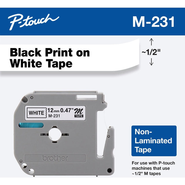 P-touch P-touch Nonlaminated M Series Tape Cartridge