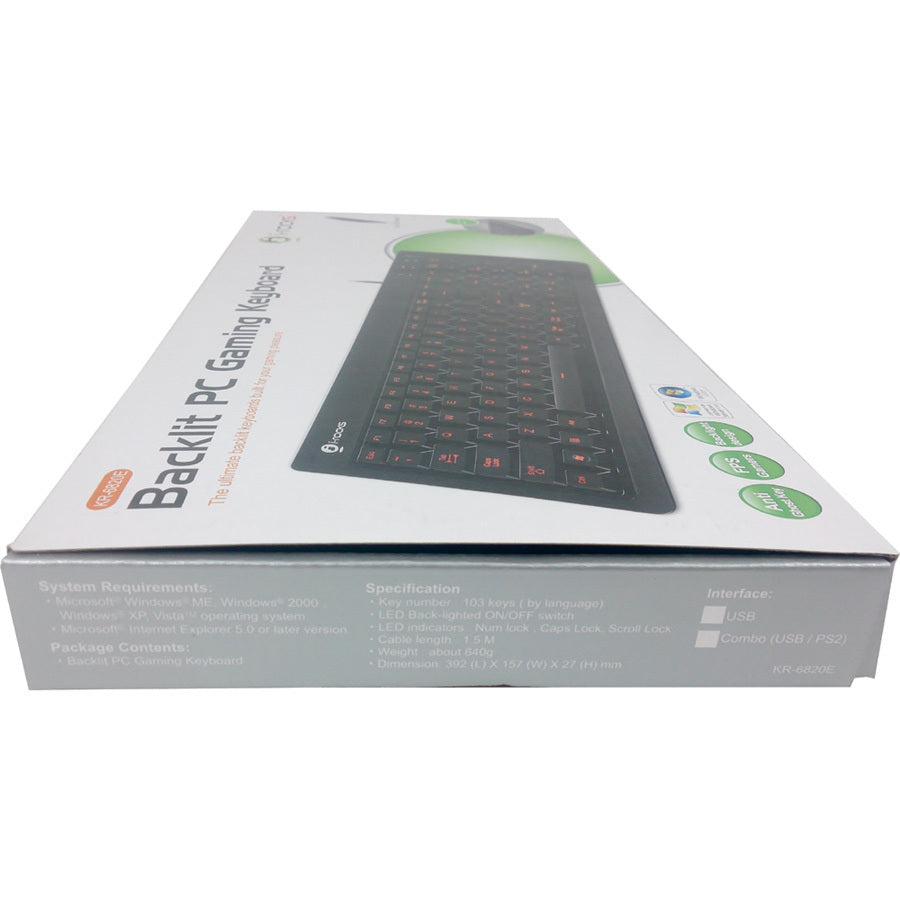 Buslink KR6820E-BK Slim USB Keyboard