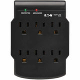 Eaton Tripp Lite Series 6-Outlet Surge Protector, Direct Plug-In, 750 Joules, Diagnostic LED, Black