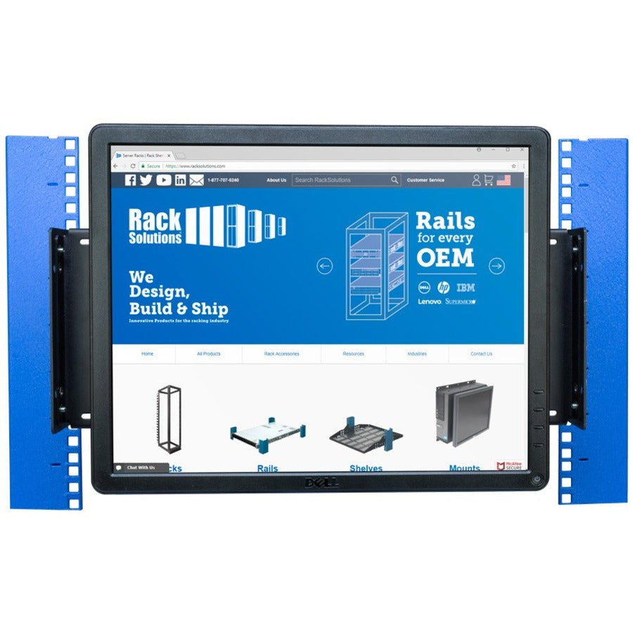 Rack Solutions 4U Adjustable Monitor Rackmount (No Monitor)