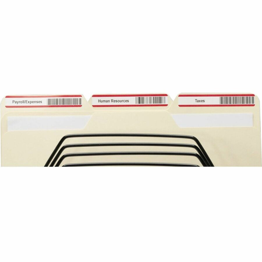 Seiko SLP-FLB White/Red File Folder Labels