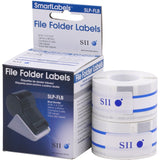 Seiko SLP-FLB White/Blue File Folder Labels