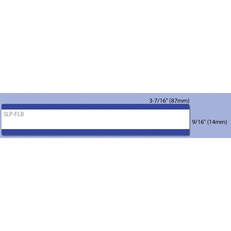 Seiko SLP-FLB White/Blue File Folder Labels