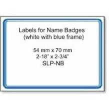 Seiko Name Badge Label with Blue Border