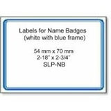 Seiko Name Badge Label with Blue Border