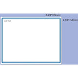 Seiko Name Badge Label with Blue Border