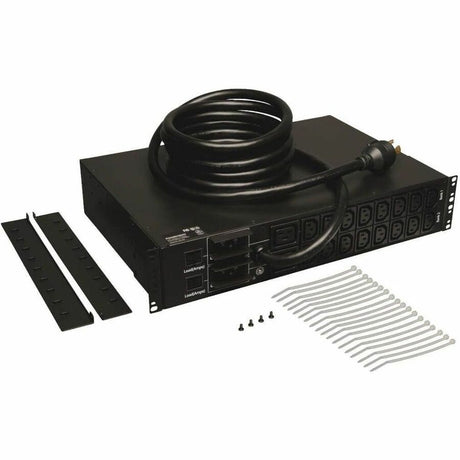 Eaton Tripp Lite Series 5.5kW Single-Phase Local Metered PDU, 208/230V Outlets (16 C13 & 2 C19), L6-30P, 12 ft. (3.66 m) Cord, 2U Rack-Mount, TAA