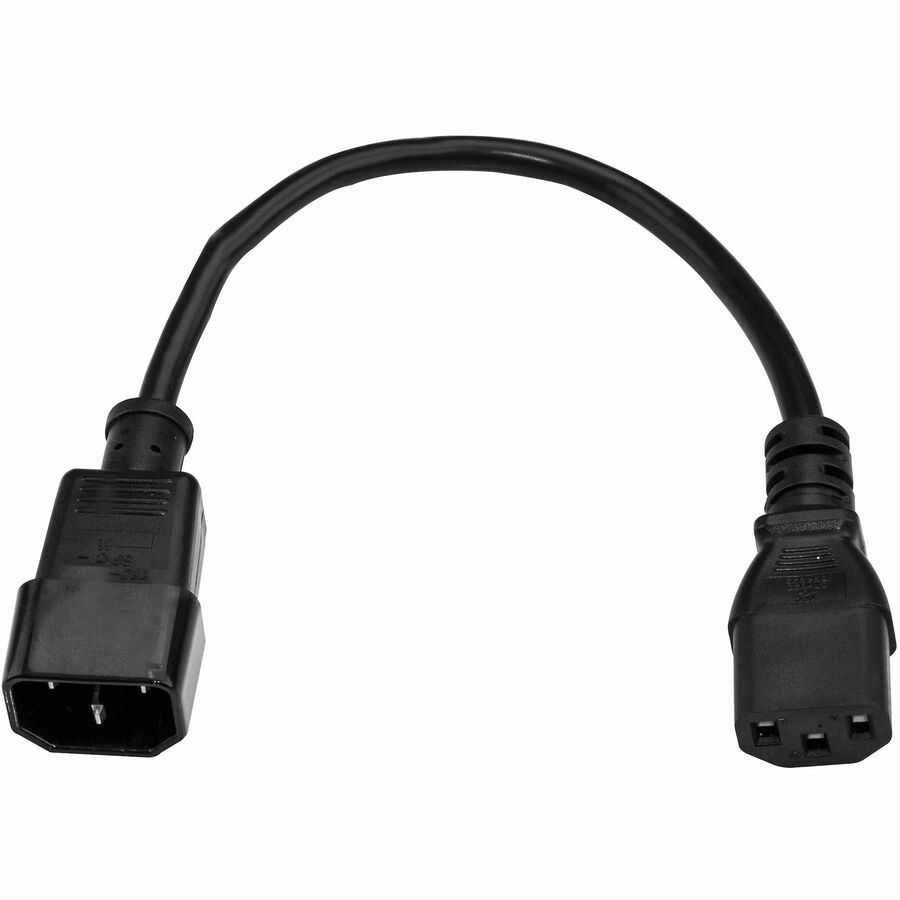 StarTech.com 10ft (3m) Power Extension Cord, C14 to C13, 10A 125V, 18AWG, Computer Power Cord Extension, Power Supply Extension Cable