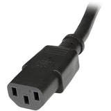 StarTech.com 1ft (0.3m) Power Extension Cord, C14 to C13, 10A 125V, 18AWG, Computer Power Cord Extension, Power Supply Extension Cable