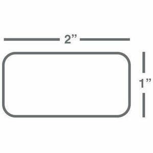 Wasp 2.00" x 1.00" Kimdura TT labels, 1 roll, 1125 per roll, 4" OD