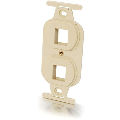 C2G Duplex 2-Port NEMA 106 Decorative Style Wall Plate - Ivory