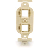 C2G Duplex 2-Port NEMA 106 Decorative Style Wall Plate - Ivory