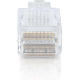 C2G RJ45 Cat5 8x8 Modular Plug for Flat Stranded Cable - 25pk