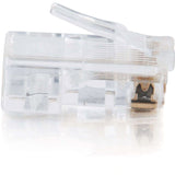 C2G RJ45 Cat5 8x8 Modular Plug for Flat Stranded Cable - 25pk