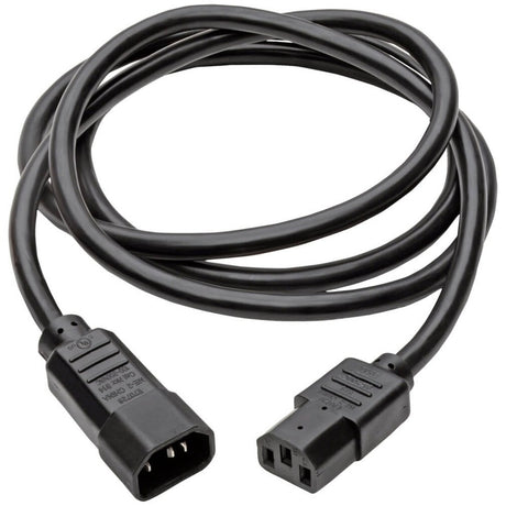 Eaton Tripp Lite Series Heavy-Duty PDU Power Cord, C13 to C14 - 15A, 250V, 14 AWG, 6 ft. (1.83 m), Black