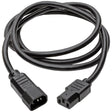 Eaton Tripp Lite Series Heavy-Duty PDU Power Cord, C13 to C14 - 15A, 250V, 14 AWG, 6 ft. (1.83 m), Black