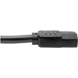 Eaton Tripp Lite Series Computer Power Cord, NEMA 5-15P to C13 - Heavy-Duty, 15A, 125V, 14 AWG, 6 ft. (1.83 m), Black