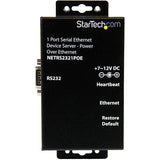 StarTech.com 1 Port RS232 Serial Ethernet Device Server, PoE Power Over Ethernet, TAA - Replaced by I13P-SERIAL-ETHERNET