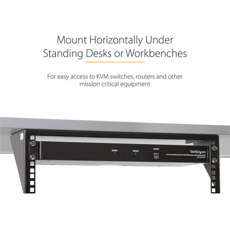 StarTech.com 3U 19" Wall Mount Vertical Rack Bracket, Patch Panel Wall Mount Bracket for AV/IT Equipment, 3U Rack for Cabinet/Server Room