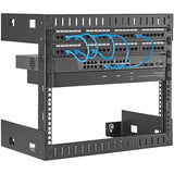 StarTech.com 2-Post 8U Heavy-Duty Wall-Mount Network Rack, 19" Open Frame Server Rack for Computer Equipment, Wall Mount Data Rack~