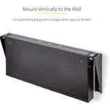StarTech.com 1U 19in Steel Vertical Wall Mount Equipment Rack Bracket