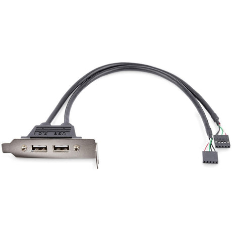 StarTech.com 2 Port USB A Female Low Profile Slot Plate Adapter