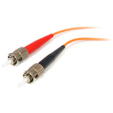 StarTech.com 1m Fiber Optic Cable - Multimode Duplex 62.5/125 - LSZH - MTRJ/ST - OM1 - MTRJ to ST Fiber Patch Cable