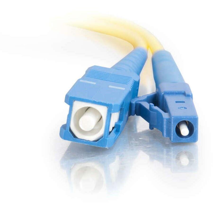 C2G-7m LC-SC 9/125 OS1 Simplex Singlemode PVC Fiber Optic Cable - Yellow