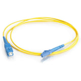 C2G-7m LC-SC 9/125 OS1 Simplex Singlemode PVC Fiber Optic Cable - Yellow