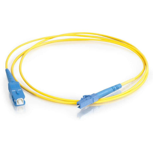 C2G-7m LC-SC 9/125 OS1 Simplex Singlemode PVC Fiber Optic Cable - Yellow