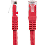 StarTech.com 2ft CAT6 Ethernet Cable - Red Molded Gigabit - 100W PoE UTP 650MHz - Category 6 Patch Cord UL Certified Wiring/TIA