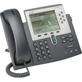 Cisco Unified 7962G IP Phone - Refurbished - Wall Mountable, Desktop - Dark Gray, Silver