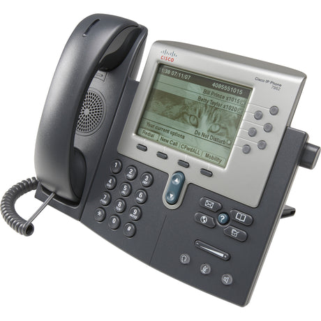 Cisco Unified 7962G IP Phone - Refurbished - Wall Mountable, Desktop - Dark Gray, Silver
