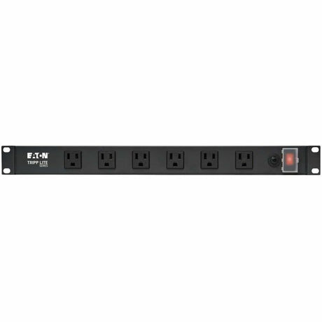 Eaton Tripp Lite Series 1U Rack-Mount Power Strip, 120V, 15A, 5-15P, 12 Right-Angle 5-15R Outlets (6 Front-Facing, 6 Rear-Facing), 15 ft. (4.57 m) Cord