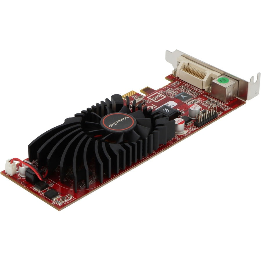 VisionTek Radeon 4350 SFF 512MB DDR2 (2x DVI-I, TV Out) w/ 2x DVI-I to VGA Adapter