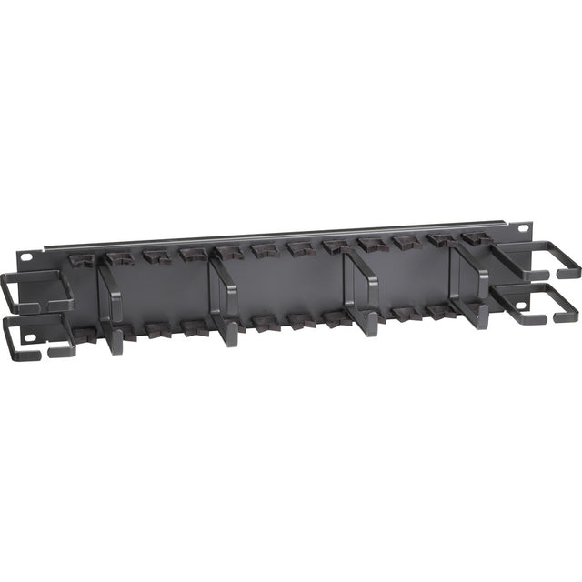 Black Box Horizontal IT Rackmount Cable Manager - 2U, 19" , Single-Sided, Black