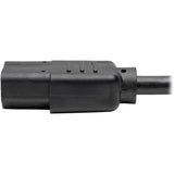 Eaton Tripp Lite Series Y Splitter Power Cable, NEMA 5-15P to 2x C13 - 10A, 125V, 18 AWG, 6 ft. (1.83 m), Black